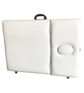 Maca de Madeira Portátil Com Orifício Estofado Branco MT-02 - Best Pro